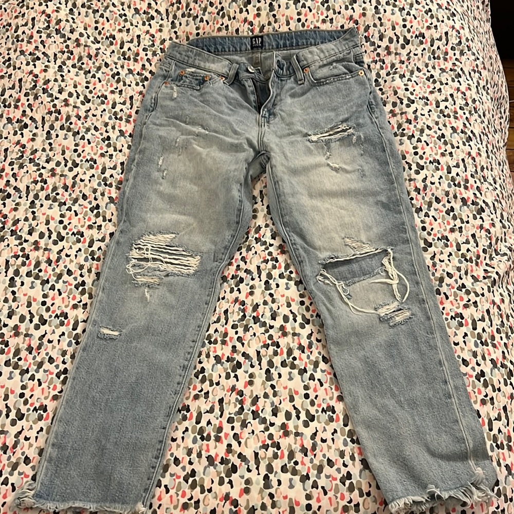 Gap Best Girlfriend jeans, size 27.